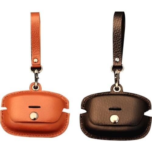 448F Soft Leather Cover Dust-resistant Shell Compatible with-S-ony WF-1000XM4 Earbuds Charging Case Protective Case