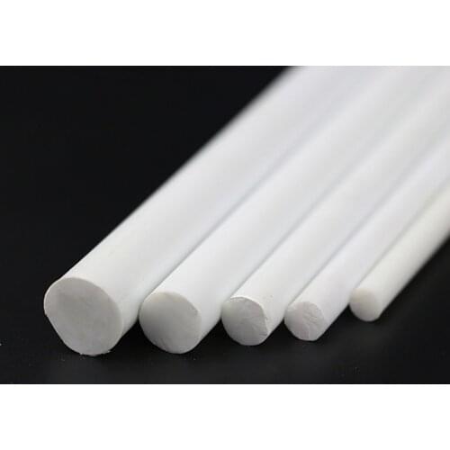 ABS04 60pcs Styrene ABS Rods Round Rod 500mm High Quality Architectural