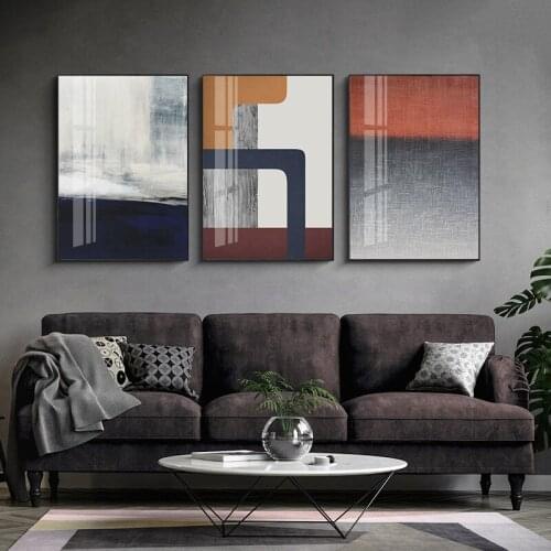 Abstract Geometry Blending Canvas Painting Posters and Prints Wall Pictures for Living Room Modern Decoration for Bedroom Aisle