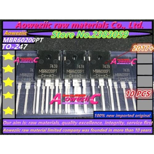 Aoweziic 2017+ 100% new imported original MBR60150PT 60A 150V MBR60200PT 60A 200V TO-247 Schottky Diode
