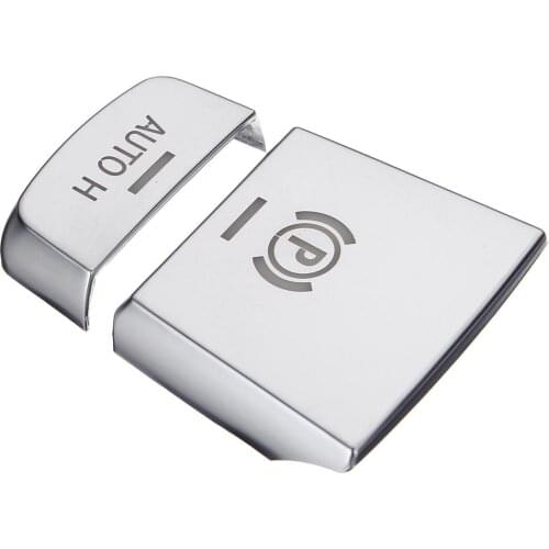 Car Electronic Handbrake AUTO H Buttons Cover for BMW 5 Series F10 F18 Chrome ABS