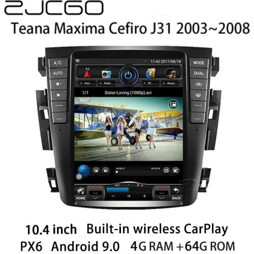 Car Multimedia Player Stereo GPS DVD Radio Navigation NAVI Android Screen for Nissan Teana Maxima Cefiro J31 2003~2008