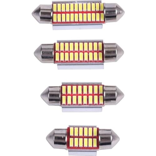 C10W C5W LED Festoon Signal Lamp 31mm 36mm 39mm 41mm For Car Bulb Interior Reading Light License Plate Lamp White 1PC