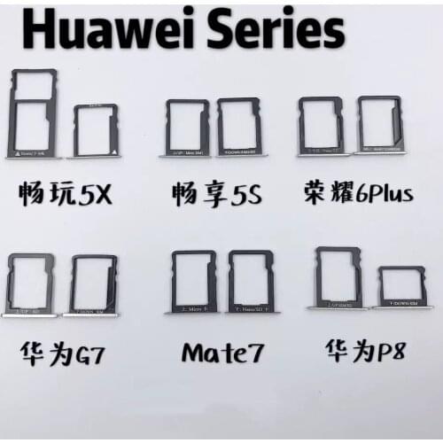 Changwan 5X 5S 6plus G7 mate7 P8 7i/7/7X Micro Dual SIM SD TF Card Slot Tray Holder Reader Adapter Socket Connector