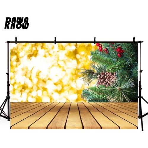 DAWNKNOW Merry Christmas Gold Shimmer Photography Background Backdrops Children Family Celebrate Photocall Photo Studio lv1205