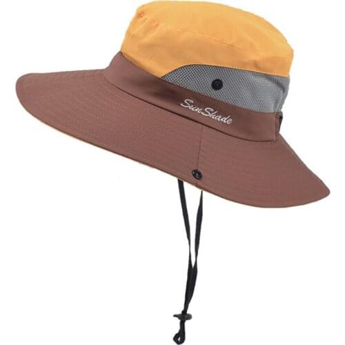 HanXi Children Hat Panama Sport Sun Visor Summer Breathable Fisherman Protection Hat Kids Bucket Hat