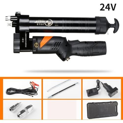 Electric Grease Gun Handheld Rechargeable Lithium Battery 24V Mechanical Filling Gun for Excavators