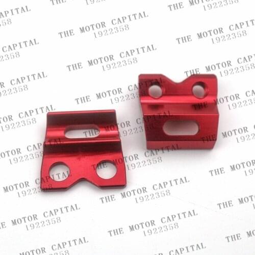 CNC Front Brake Line Hose Clamps For Honda CR80 CR85 CR250 CRF450R CRM250 XR250 BAJA XR400 Motard