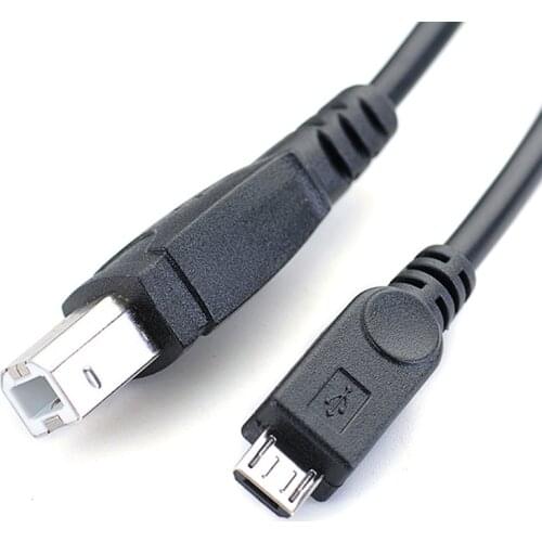 1m 3.2ft Micro USB Male To USB B Type Male Data OTG Cable For Mobile Tablet Printer