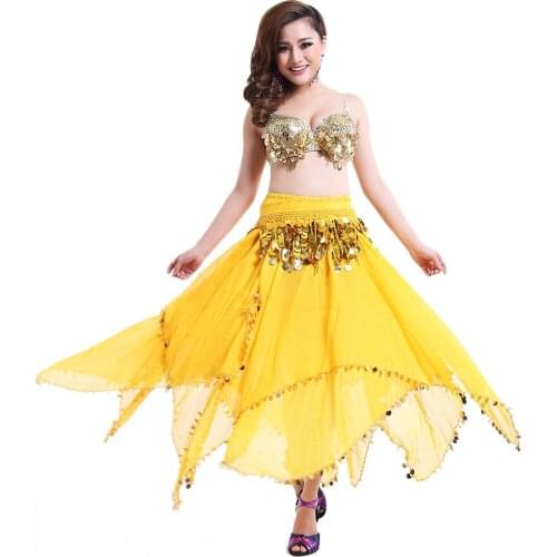 Sexy Belly Dancing Costumes Stage Performance Outfits Carnival Costume 2pcs Set (Bra+ Skirt)