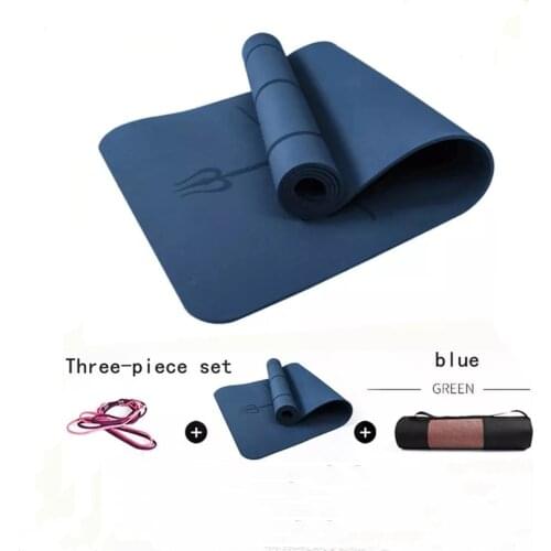 1830*800*6mm TPE Yoga Mat with Position Line Non Slip Carpet Mat, For Beginner Environmental Fitness Gymnastics Mats