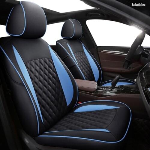 KOKOLOLEE Custom Leather car seat covers For BMW 3/4 Series E46 E90 E91 E92 E93 F30 F31 F34 F35 G20 G21 F32 F33 F36 car seats