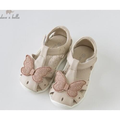 DB12880 dave bella baby girl summer sandals khakisandals brand shoes baby sandals