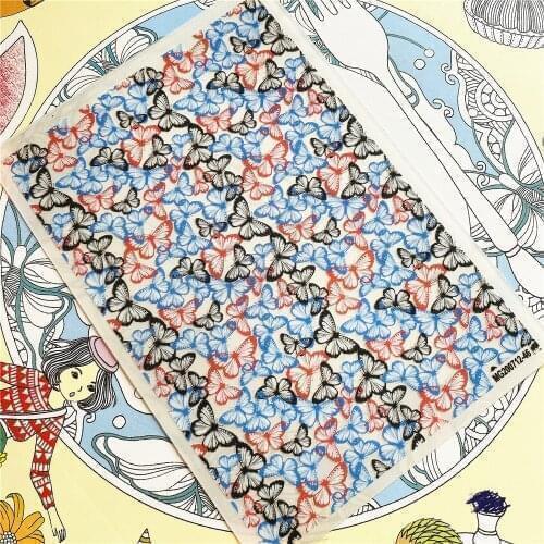 MG200712-46 MG200714-01 MG191102-01 Colorful butterfly 3D Back glue Nail Art Stickers Decals Sliders Nail ornament decoration