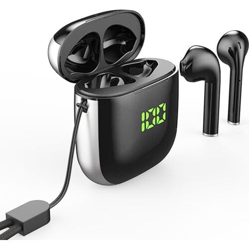 New K6 Digital Display Bluetooth headset Binaural true STEREO Bluetooth Headset 5.0WK60 Headset bluetooth earphones