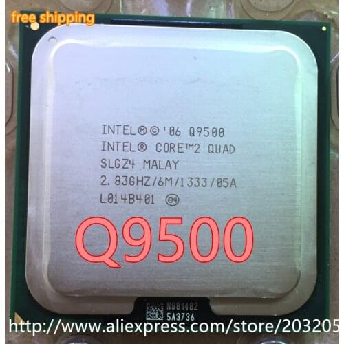 Original Intel Core 2 Quad Q9500 CPU Processor (2.83Ghz/ 6M /1333GHz) Socket 775 Desktop CPU (working 100% Free Shipping)