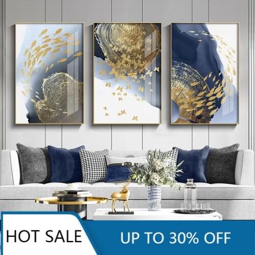 Canvas Painting Fish Posters Prints Modern Abstract Nordic Wall Art Wall Decor For Home Decoration