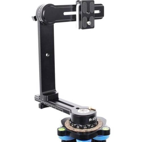R-15 Mini Pocket Panoramic Head 360 Swivel Panoramic Head for Mirrorless and Lightweight DSLR Cameras