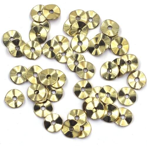 Spacer Beads Wave Round Tortuose Ring Zinc Metal Alloy Gold Tone For Charms Bracelets Jewelry DIY Findings 9mm 100Pcs