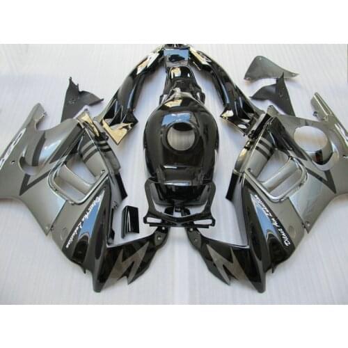 Lowest price Motorcycle parts for HONDA CBR 600 F3 fairings 1997 1998 CBR600 F3 97 98 silver black fairing kit O7