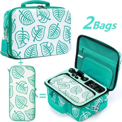 2 in 1 Animal Crossing Big Capacity Bag with Small Bag EVA Hard Carrying Storage Bag Case For NS Switch Console Protective Shell