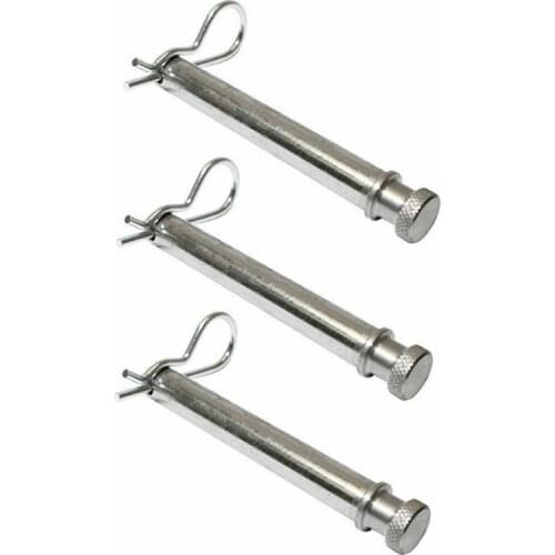 TS35010 Set of 3 Tow and Stow Stainless Steel Receiver Hitch Pins w/Keeper Clips