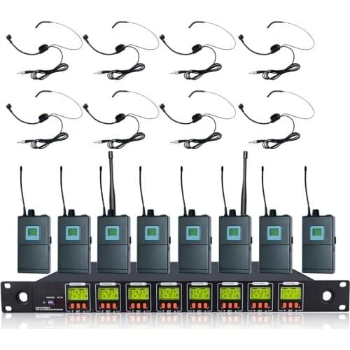 U8-OK-1B-HM-9706 Popular Selling Wireless Microphone UHF Headset Microphon Transimitter and Receiver