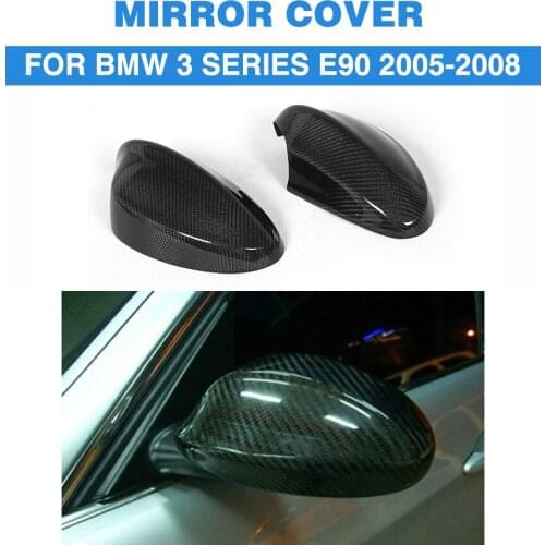 Carbon Fiber Car Styling Side Rearview Mirror Covers For BMW 3 Series E90 Non-M3 2005-2008 Add On Style