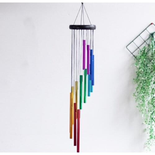 18 Tubes Wind Chimes Metal Wind Bells Nordic Classic Handmade Ornament Garden Patio Outdoor Wall Hanging Home Decor Gift