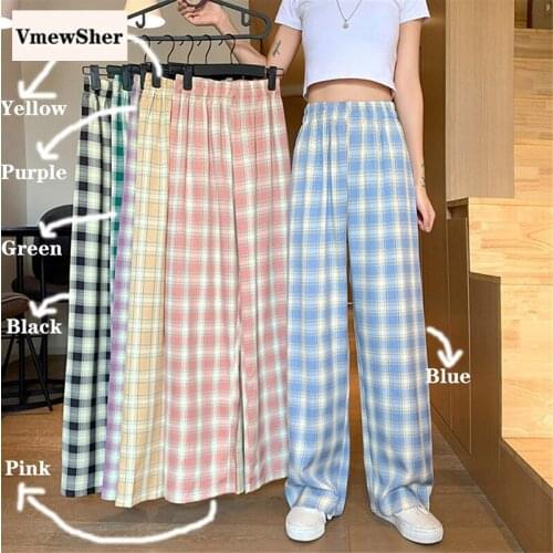 Женские брюки в клетку VmewSher China At AliExpress