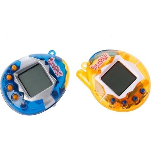 1 PC LCD Virtual Digital Pet Handheld Electronic Game Machine Toy With Lanyard