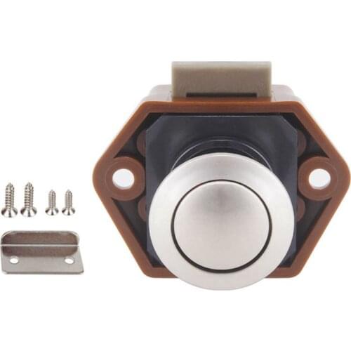 2021 New Diameter 20mm Camper Car Push Lock RV Caravan Boat Drawer Latch Button Locks For Furniture Hardware