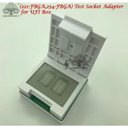2022 NEW Original 2 in 1 EMMC/EMCP Socket (221-FBGA,254-FBGA) Test Socket Adapter for UFI-Box