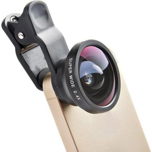 3 in 1 Mobile Phone Camera Lens Kits Wide Angle Macro Fisheye Lenses Ultra-Portable Mobile Fish Eye for iPhone Samsung Xiaomi