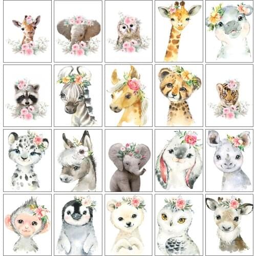 5D DIY full square diamond painting, animal, diamond embroidery, cross stitch kit, mosaic picture, home decoration, holiday gift