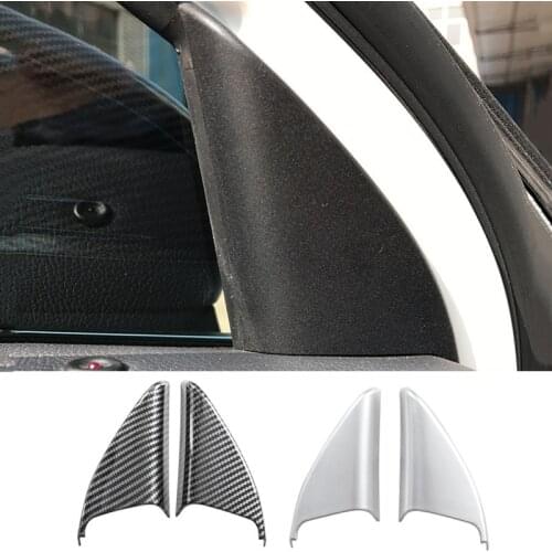 ABS Car Styling A Pillar Decoration Patch Triangle Frame Cover Fit For Mercedes Benz A Class W177 CLA C118 2019-2021 Accessories