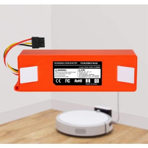 100% NEW 9800mAh 14.4V 6.5Ah li-ion Battery Vacuum Cleaner accessories for xiaomi mi robot Robotics cleaner roborock S50 S51 T4