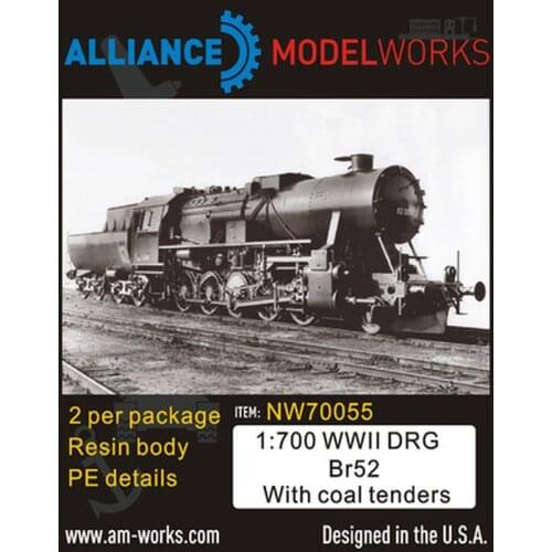 AM-WORKS NW70055 1/700 WWII German DRG Br52 with Coal Tenders (2pcs) - Upgrade Detail Set