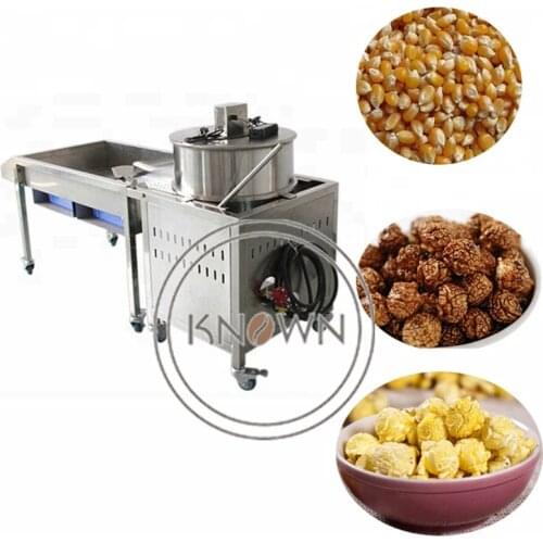 Capacity from 0.7-1.5kg /h automatic Gas liquefied gas Popcorn Machine