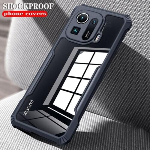 Cases For Xiaomi Mi 11 Pro 6.81'' Shockproof Shell Cover Camera Protective Transparent Airbag Soft Thin Phone Case For Mi 11 Pro