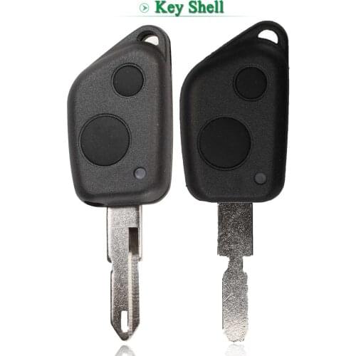 Bilchave 10pcs 2B Remote Car Key Shell Fob For Citroen Elysee Saxo Xsara Picasso Berlingo C2 C3 For Peugeot 106 206 306 205 405