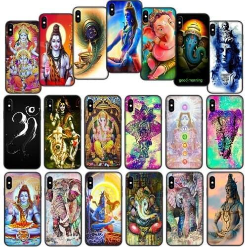 Ganesha Lord Shiva Elephant Soft Cover Case for iPhone 12 11 Pro X XS XR Max
