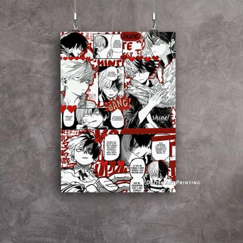 Canvas Anime Shouto Todoroki Pictures Home Decoration Paintings Poster HD Prints Wall Art Modular Living Room Framed