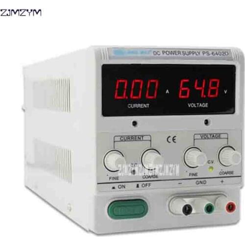 PS-6402D 3LED Digital Display DC Power Supply High Performance Adjustable Switching DC Power Supply 0-64V 0-2A Hot Sale