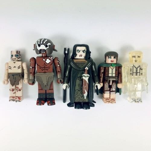 Lot of 5pcs Minimate Clear Frodo Gollum Uruk-Hai Grima Wormtongue Action Figure Bloks Building Toy Doll