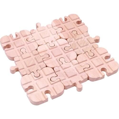 P127 Stitching track orbit Cross track Wood track accessories suitable for wooden train electric train childrens toy