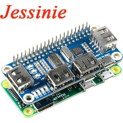 Raspberry Pi 4B/Zero W USB to Ethernet RJ45 Network Port USB HUB Splitter 4B/3B+/3A+/3B/2B/B+/A+ Development Board Expansion