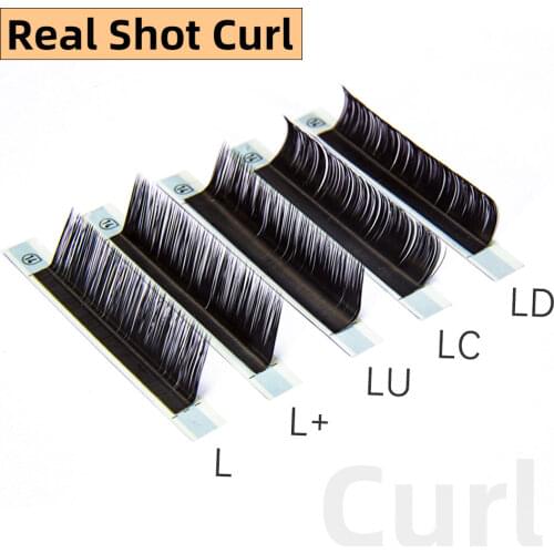 Yelix M/L Curl Lash Extension 8-15mm Matte Mink Eyelashes Extension individual lashes L+/LU/M Curl Makeup fake lashes