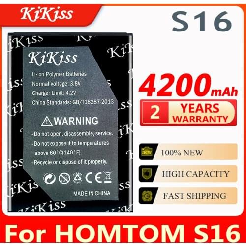 KiKiss 4200mAh S16 Replacement Battery for HOMTOM S16 5.5inch Mobile Phone Battery
