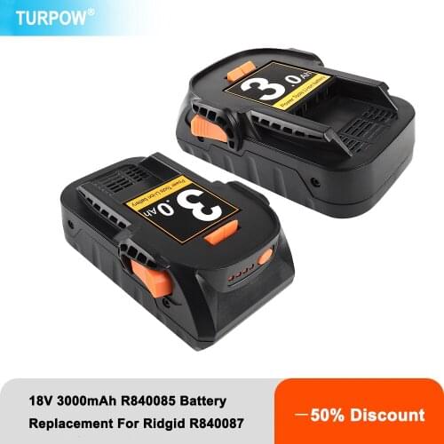 18V 3000mAh R840085 Battery Replacement For Ridgid R840083 R840086 R840087 AC840085 GIDDS2-3554606 Cordless Drill Power Tool